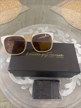 Gold Glitter Sunglasses- Vintage Frames by Corey Shapiro